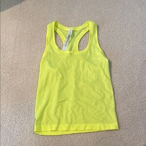 Yellow Swiftly Tech Racerback Tank Top